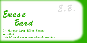 emese bard business card